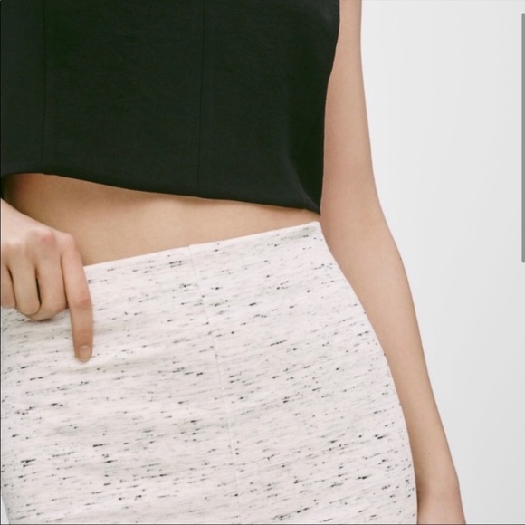 Aritzia Wilfred Dark Grey speckled Skirt size S - Picture 4 of 12